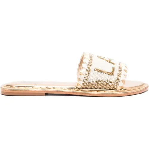 Sandals Golden , female, Sizes: 3 UK - De Siena - Modalova