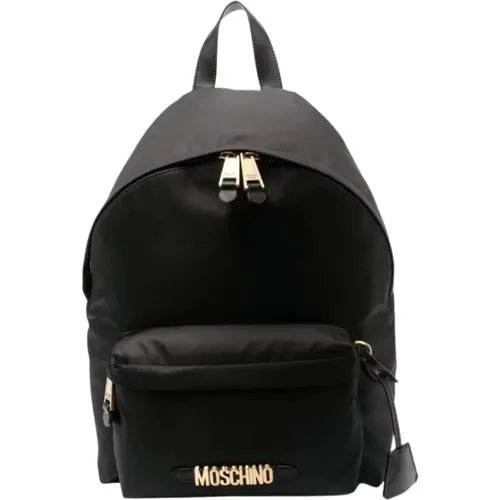 Stilvoller schwarzer Rucksack für Frauen , Damen, Größe: ONE Size - Moschino - Modalova