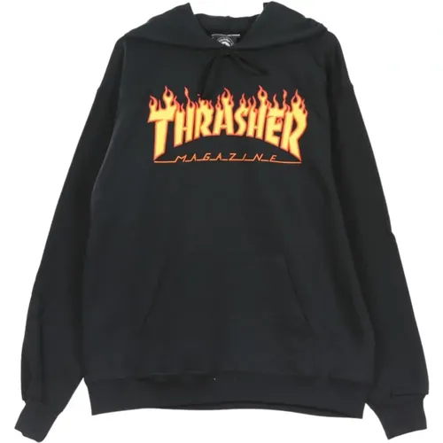 Flammen Clash-Sweatshirt. , Herren, Größe: M - Thrasher - Modalova
