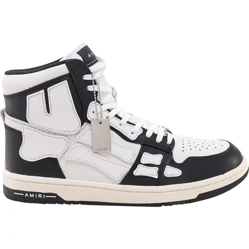 Iconic Bone Leder Sneakers , Herren, Größe: 44 EU - Amiri - Modalova