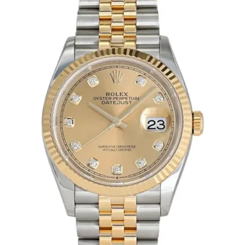 Pre-owned Gold watches , female, Sizes: ONE SIZE - Rolex Vintage - Modalova