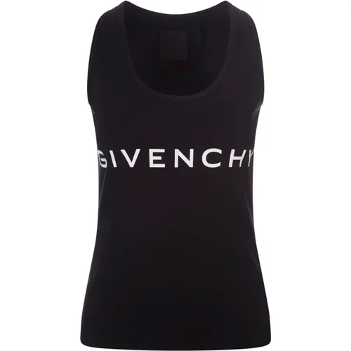 Schwarzes Crew-neck Tank Top Archetype , Damen, Größe: M - Givenchy - Modalova