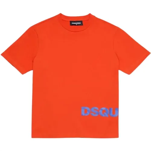 Bio-Baumwoll-T-Shirt für Kinder und Jungen - Dsquared2 - Modalova