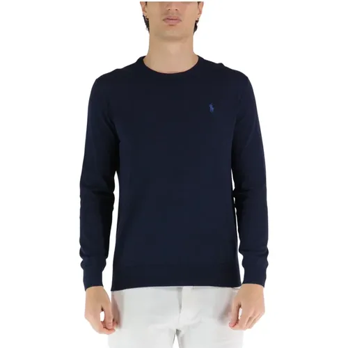 Baumwoll-Sweatshirt mit Rundhalsschnitt , Herren, Größe: S - Polo Ralph Lauren - Modalova