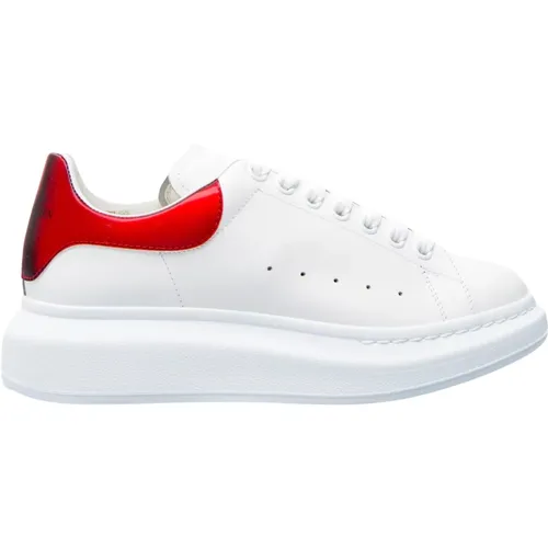 Red Reflective Oversized Sneakers , female, Sizes: 6 UK - alexander mcqueen - Modalova