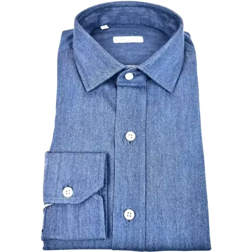 Denim Shirt Classic Style , male, Sizes: L - Salvatore Piccolo - Modalova