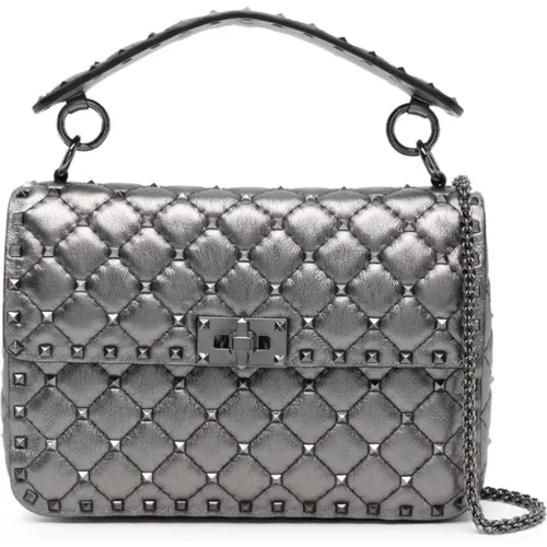 Grey Shoulder Bag Elegant Style , female, Sizes: ONE SIZE - Valentino Garavani - Modalova