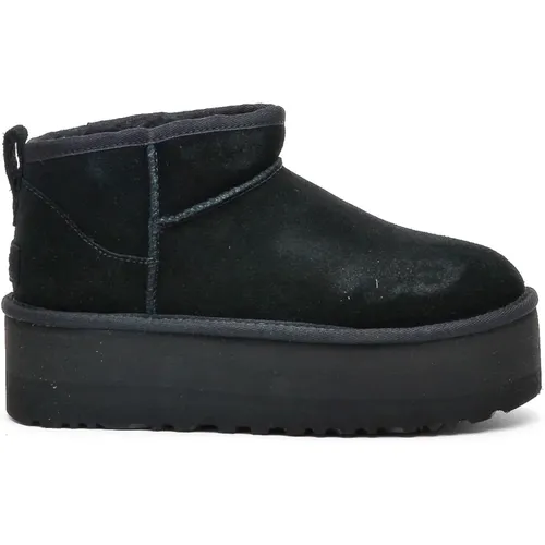 Schwarzer Wildleder-Plateau-Stiefel , Herren, Größe: 40 EU - Ugg - Modalova