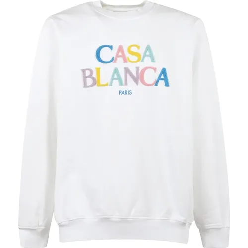 Chenille Logo Sweatshirt Casablanca - Casablanca - Modalova