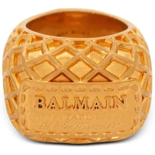 Signature Netz-Ring Balmain - Balmain - Modalova