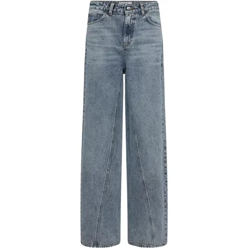 Wide Seam Jeans Pants Denim , Damen, Größe: L - Co'Couture - Modalova