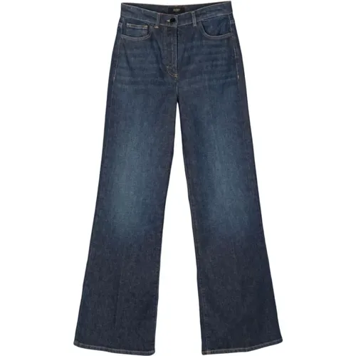 Ausgestellte Denim Hose Blau , Damen, Größe: M - Seventy - Modalova