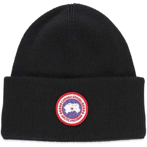 Wool Hat Beanie for Boys , male, Sizes: ONE SIZE - Canada Goose - Modalova