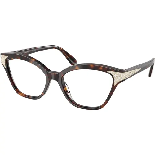 Stilvolle Brille Sk2029 in Schwarz , Damen, Größe: 52 MM - Swarovski - Modalova