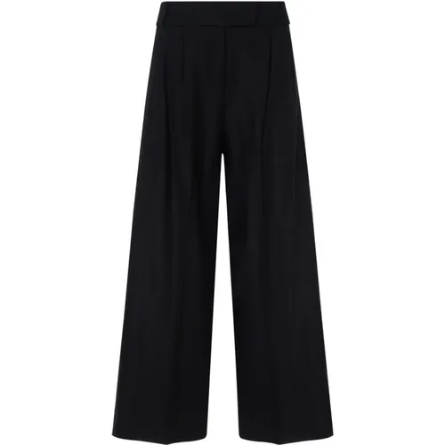 Schwarze Carmen Hose , Damen, Größe: 2XS - Max Mara - Modalova