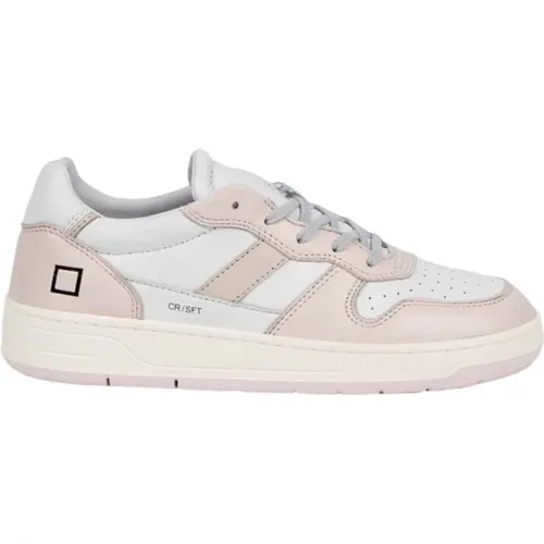 Weiße und rosa Court 2.0 Sneakers , Damen, Größe: 36 EU - D.a.t.e. - Modalova