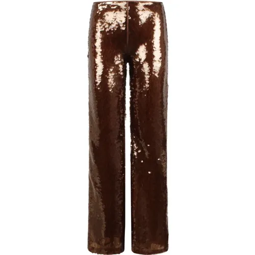 Sequins Flared Trousers , female, Sizes: S, M - alberta ferretti - Modalova