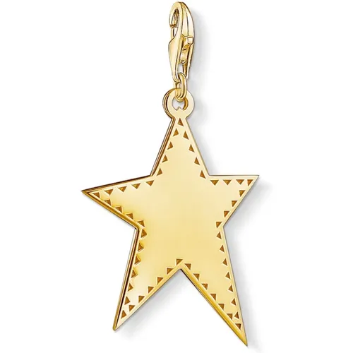 Golden Star Charm Pendant , female, Sizes: ONE SIZE - Thomas Sabo - Modalova
