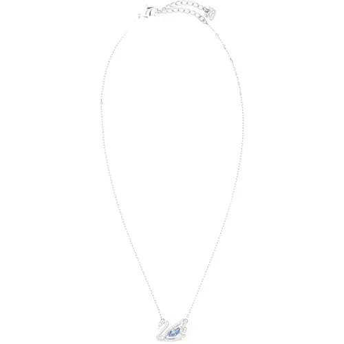 Elegante Halskette mit Kristallanhänger - Swarovski - Modalova