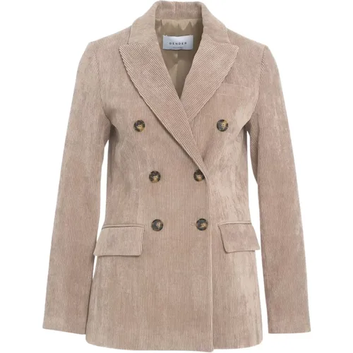 Beige Corduroy Blazer Aw24 Gender - Gender - Modalova