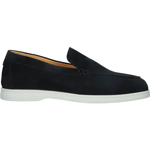 Navy Slip-ons für Herren , Herren, Größe: 45 EU - Blackstone - Modalova