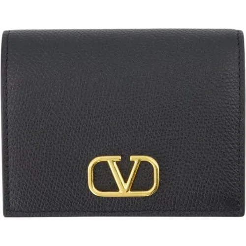 Snap Button Wallet VLogo Signature , female, Sizes: ONE SIZE - Valentino Garavani - Modalova