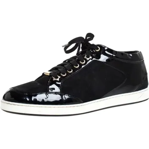 Pre-owned Leather sneakers , female, Sizes: 6 1/2 UK - Jimmy Choo Pre-owned - Modalova