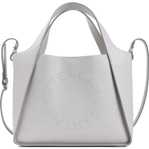 Grey Crossbody Bag with Studded Logo , female, Sizes: ONE SIZE - Stella Mccartney - Modalova
