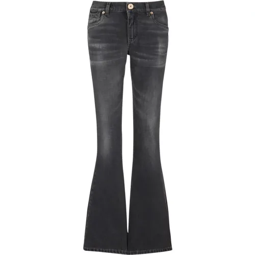 Western Bootcut-Jeans , Damen, Größe: XS - Balmain - Modalova