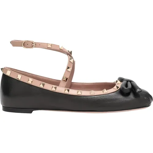 Rockstud Pointed Ballerina Shoes , female, Sizes: 4 1/2 UK, 5 UK, 7 UK, 3 UK, 4 UK - Valentino Garavani - Modalova