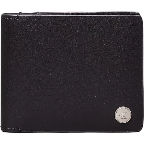 Leather Wallet with Multiple Compartments , male, Sizes: ONE SIZE - Calvin Klein - Modalova