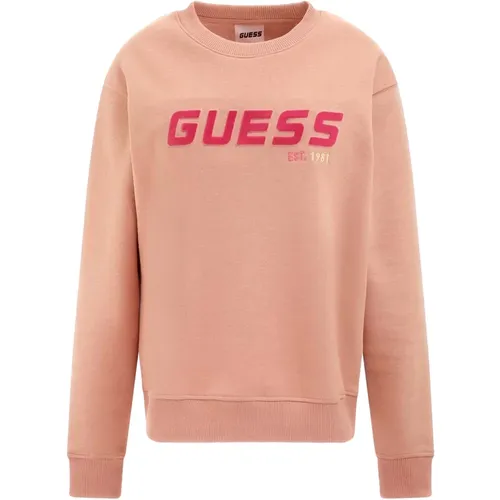 Allanis Cn Sweartshir Hoodie , Damen, Größe: XS - Guess - Modalova