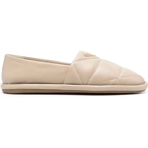 Ballerinas Leather Shoes Aw23 , female, Sizes: 2 UK - Prada - Modalova