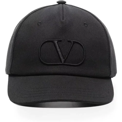 Valentino Vlogo Signature CAP Size: 59, colour: Blac , unisex, Sizes: 59 CM - Valentino Garavani - Modalova
