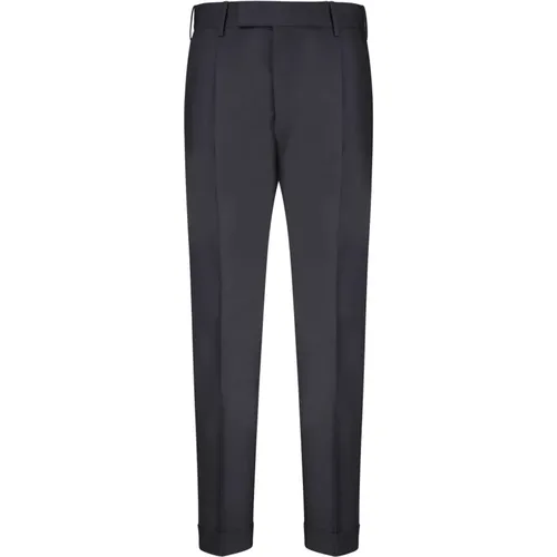 Wool Straight Leg Trousers , male, Sizes: L - PT Torino - Modalova