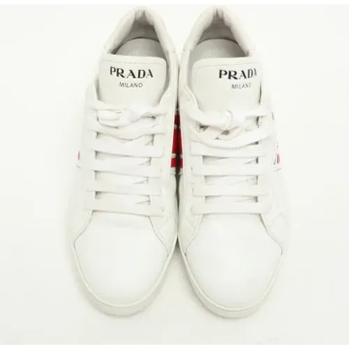 Pre-owned Leather sneakers , female, Sizes: 6 UK - Prada Vintage - Modalova