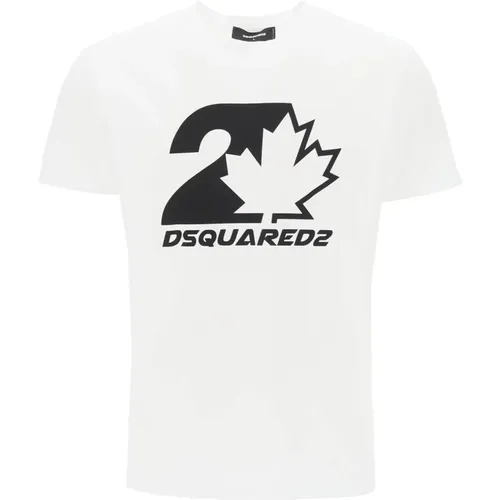 Cool Fit Logo Print T-Shirt , Herren, Größe: L - Dsquared2 - Modalova