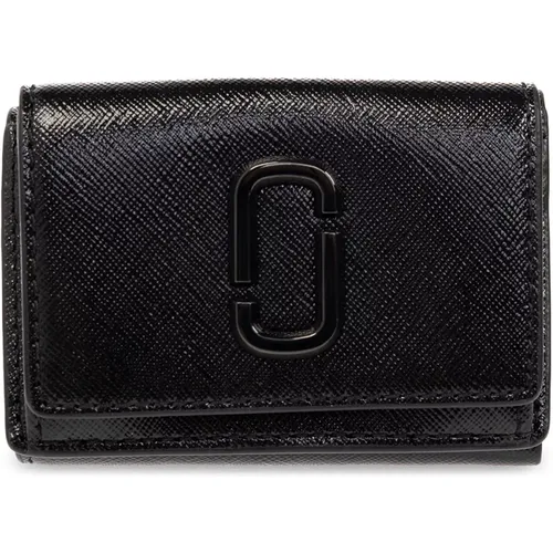 Leather wallet with logo , female, Sizes: ONE SIZE - Marc Jacobs - Modalova