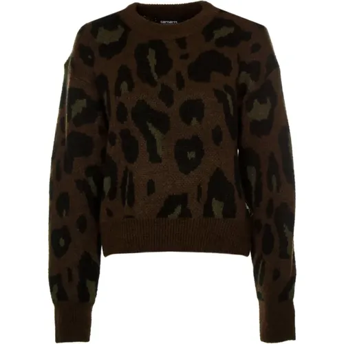 Strickpullover mit Animal-Print , Damen, Größe: XS - Carhartt WIP - Modalova