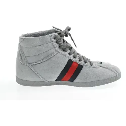 Pre-owned Suede sneakers , female, Sizes: 4 UK - Gucci Vintage - Modalova