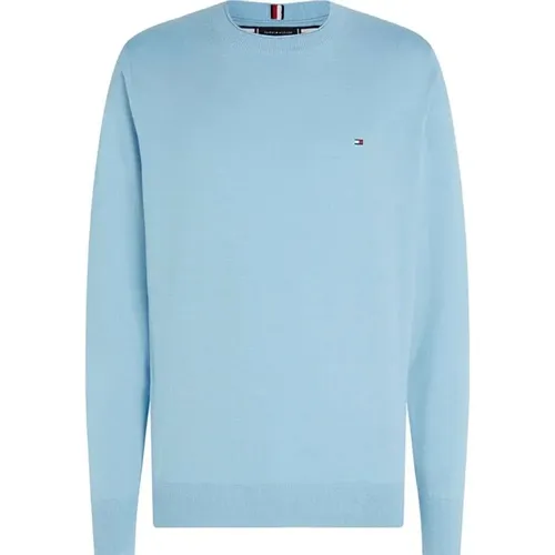 Cotton C Neck Pullover , Herren, Größe: L - Tommy Hilfiger - Modalova