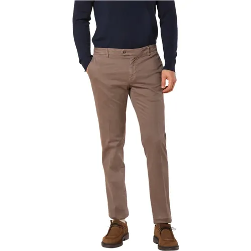 Chino-Hose mit Schneiderdetails , Herren, Größe: L - Mason's - Modalova