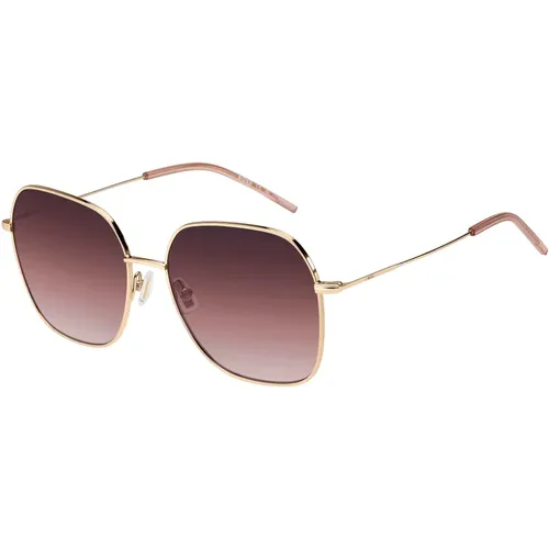 Rose Gold/Black Shaded Sunglasses , female, Sizes: 58 MM - Hugo Boss - Modalova