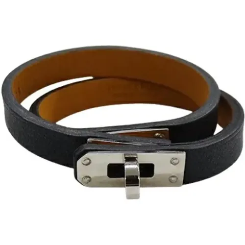 Pre-owned Leather bracelets , female, Sizes: ONE SIZE - Hermès Vintage - Modalova