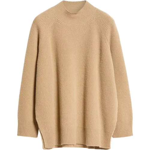 Camel Wool Sweater , female, Sizes: M, S - Max Mara - Modalova