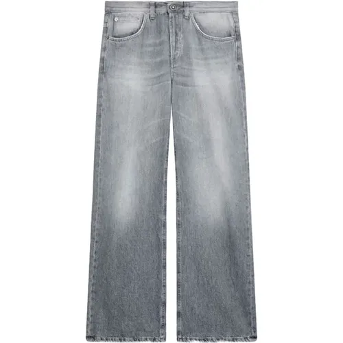 Wide Leg Jeans in Grau , Damen, Größe: W26 - Dondup - Modalova