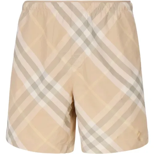 Beach Boxer Shorts Grey , male, Sizes: 2XL, S, M, L, XL - Burberry - Modalova