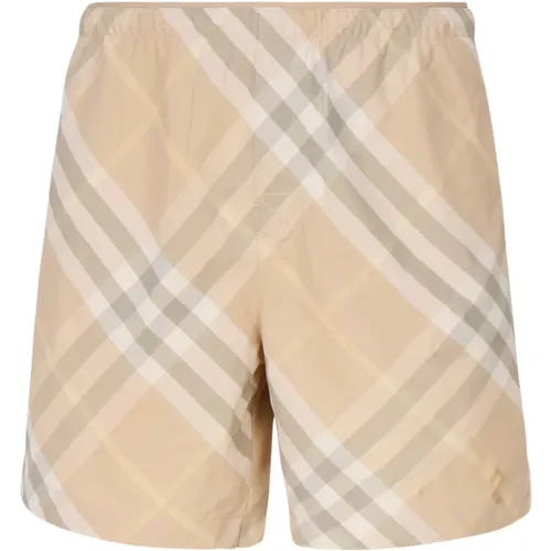 Beach Boxer Shorts Grey , male, Sizes: 2XL, S, XL - Burberry - Modalova