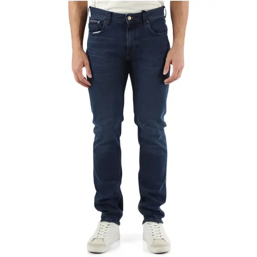 Straight Fit Jeans Five Pocket Denton , male, Sizes: W33, W30, W32, W34, W31 - Tommy Hilfiger - Modalova