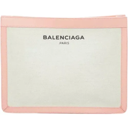 Pre-owned Canvas Balenciaga Clutch , female, Sizes: ONE SIZE - Balenciaga Vintage - Modalova